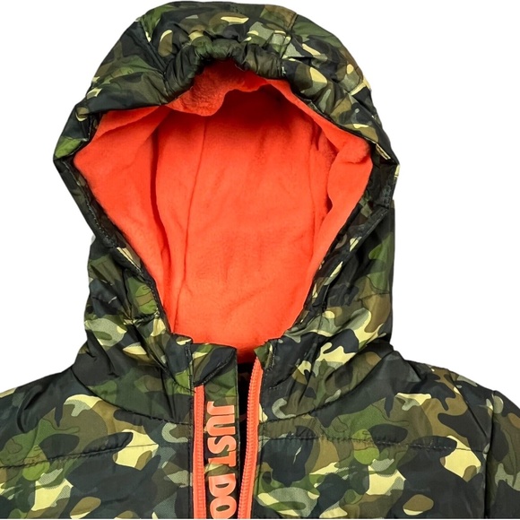 COPY - Nike Baby Boys Hooded Puffer Jacket Size 24 Months Camo Full Zip Water R… - Picture 10 of 13